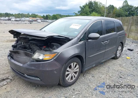 2015 Honda Odyssey Ex-L from USA, damaged, VIN 5FNRL5H68FB096247